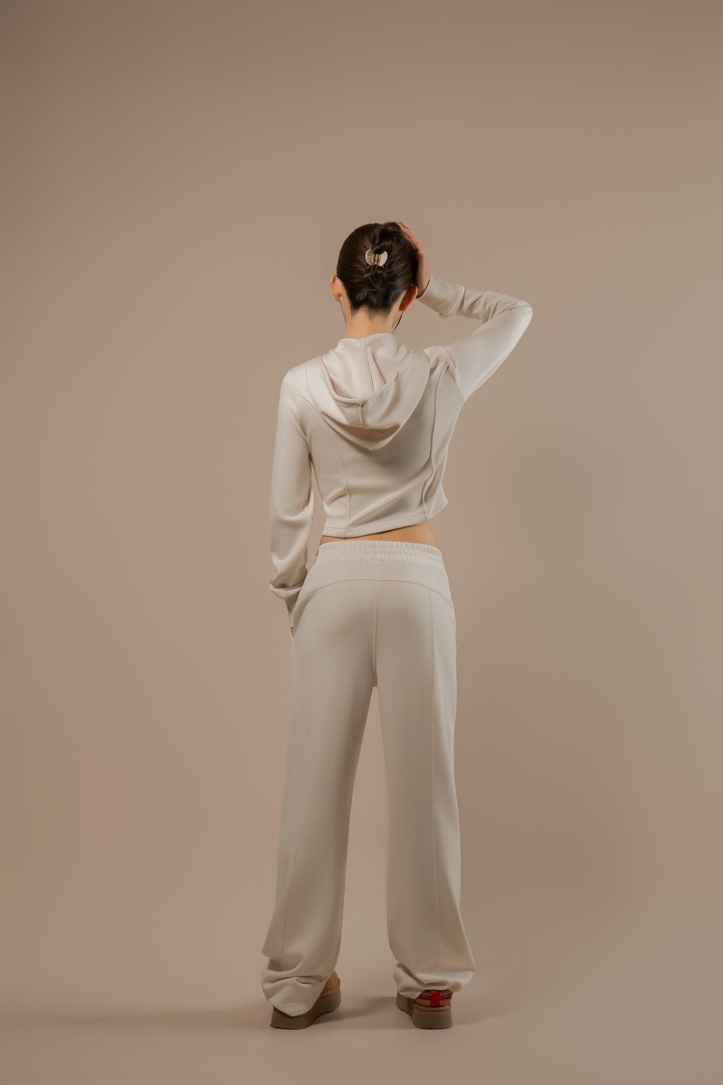 DY 雲朵棉連帽修腰外套