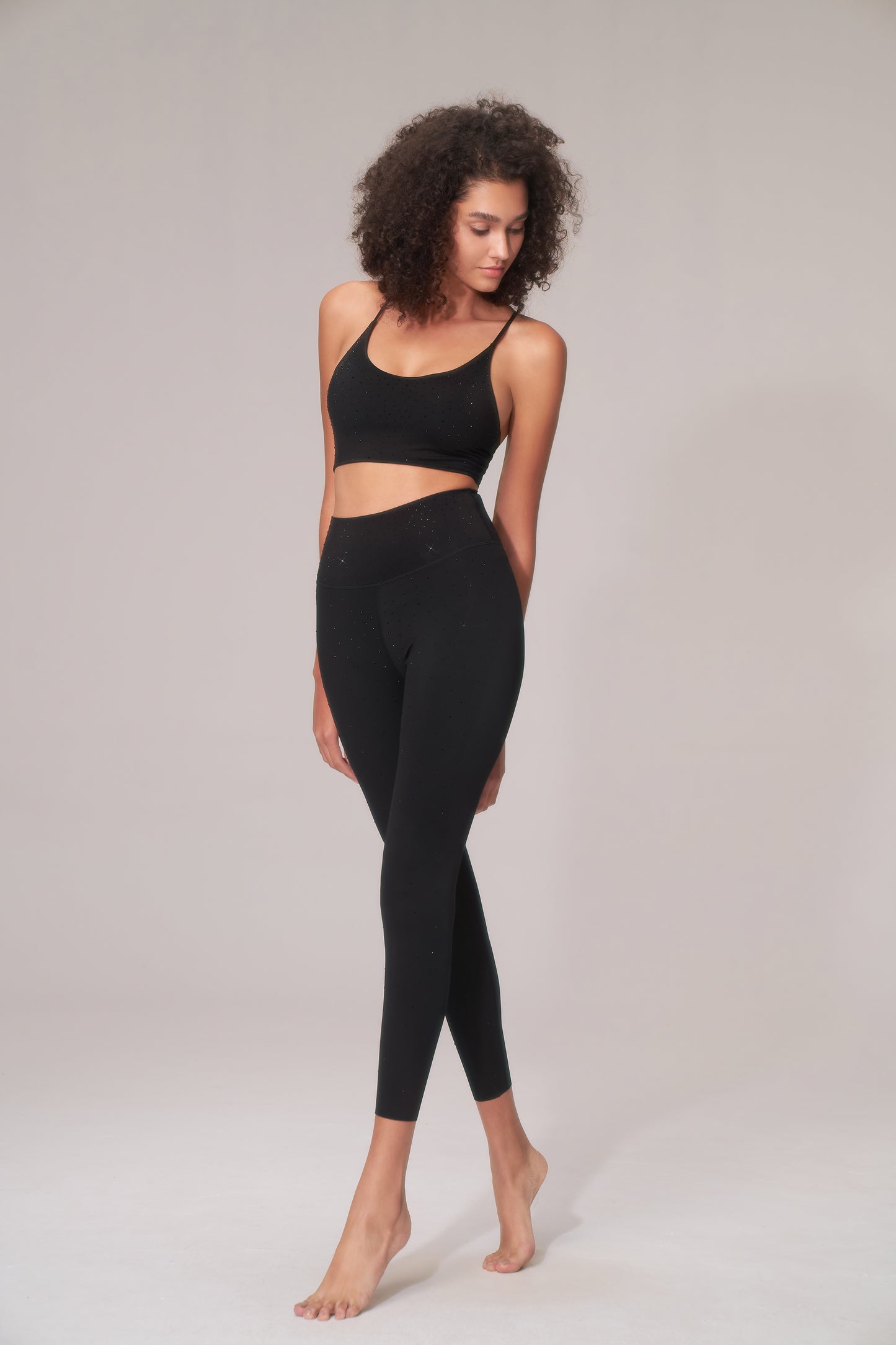 DY 帶鑽細肩帶聚攏運動內衣 Diamond spaghetti stap push up bra top