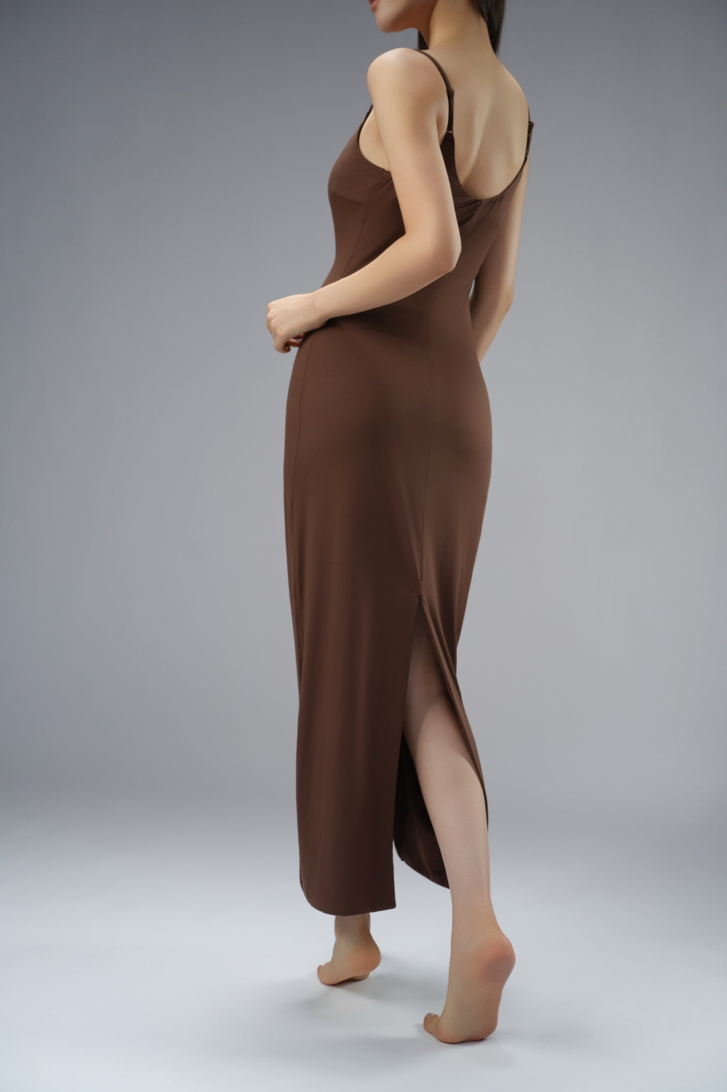 DY 性感辣妹吊帶開衩連衣裙