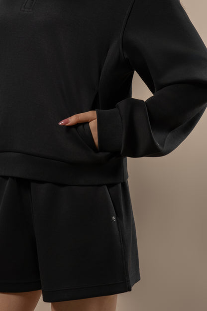 DY 雲朵棉POLO半拉鏈衛衣