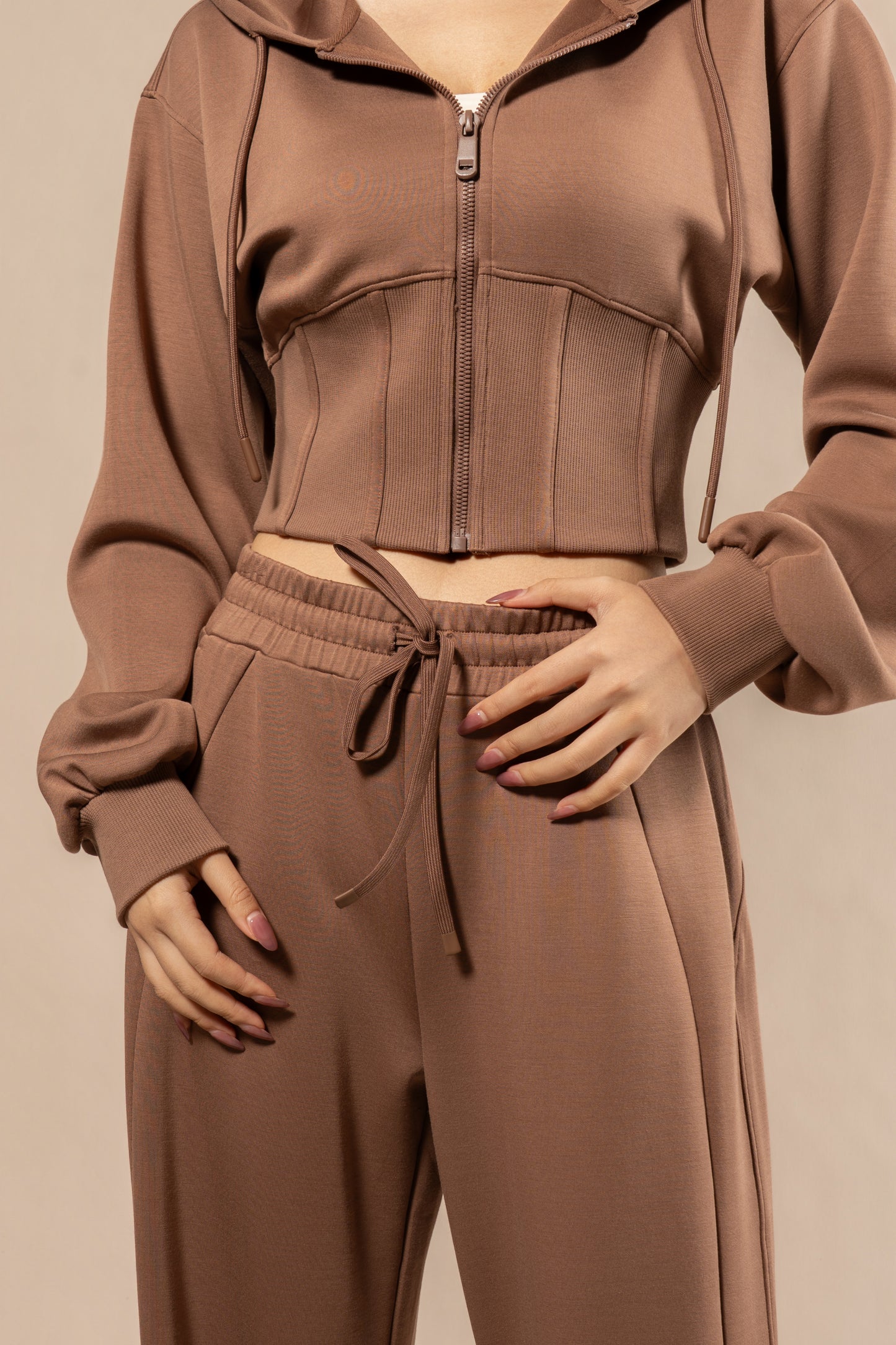 DY 雲朵棉連帽魚骨修腰外套