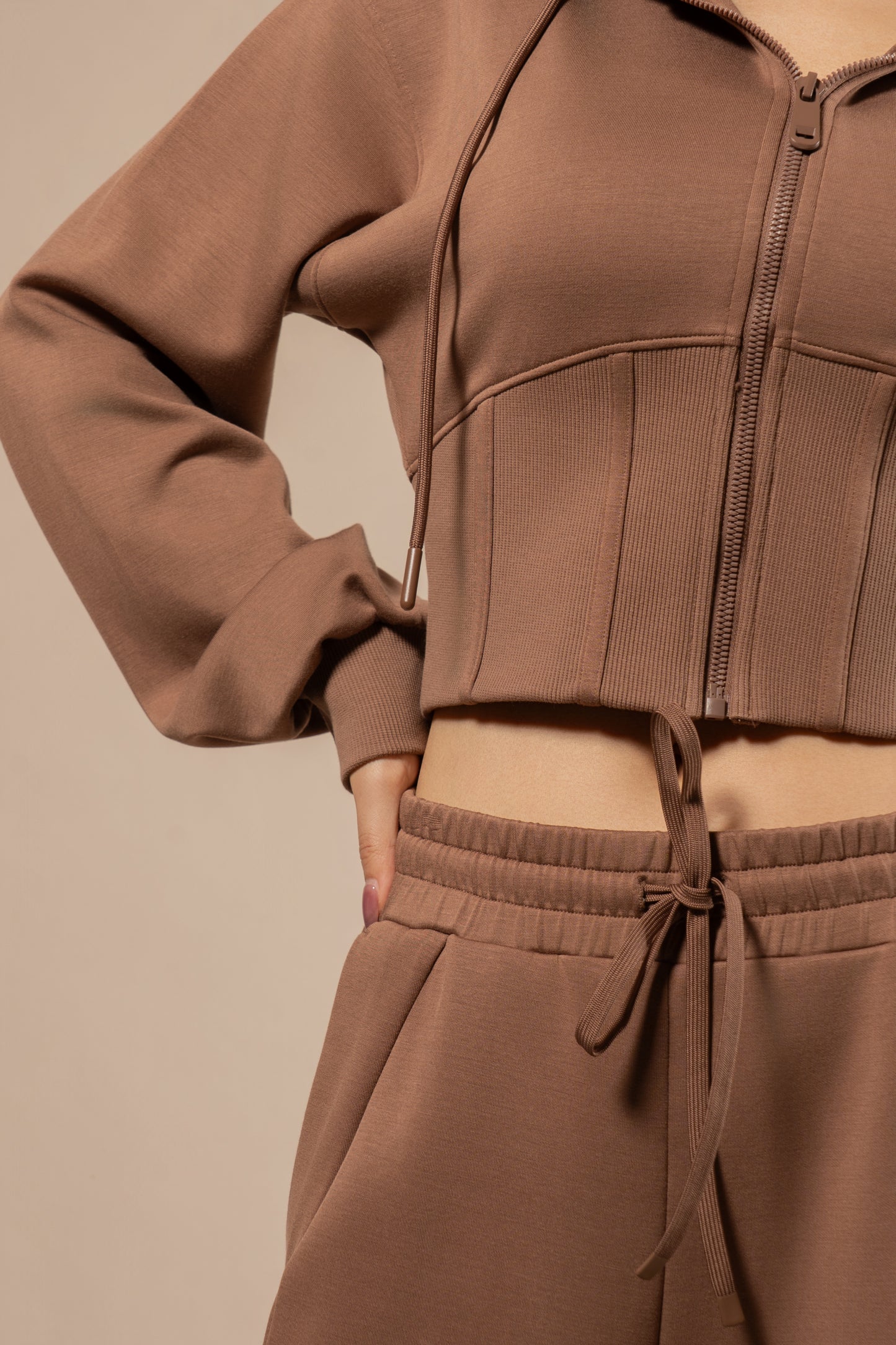 DY 雲朵棉連帽魚骨修腰外套