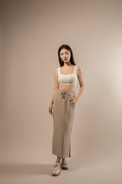 DY 雲朵棉抽繩長裙