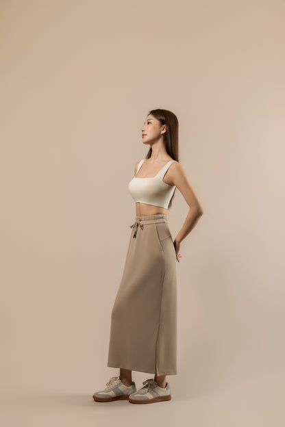 DY 雲朵棉抽繩長裙