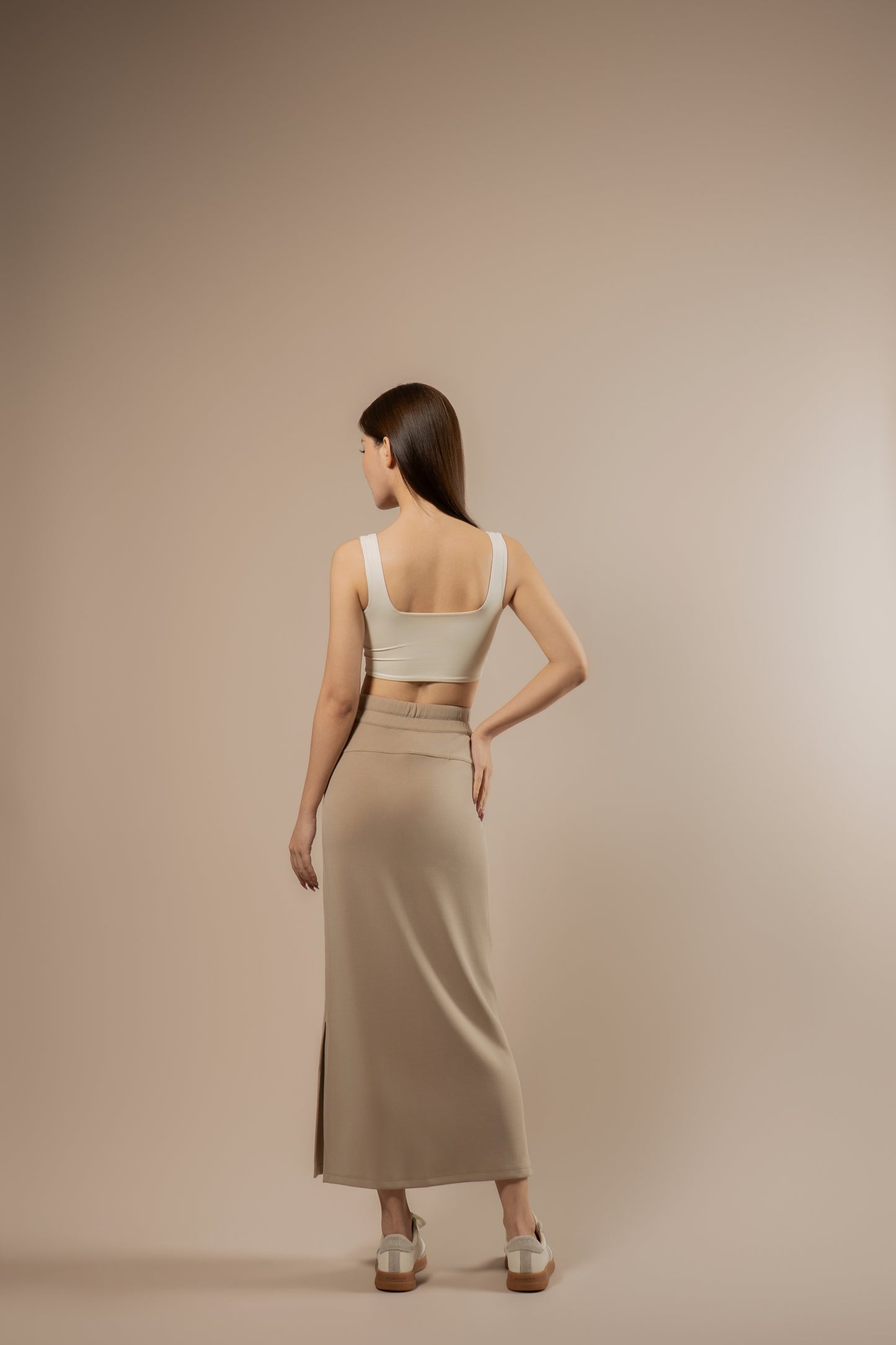 DY 雲朵棉抽繩長裙