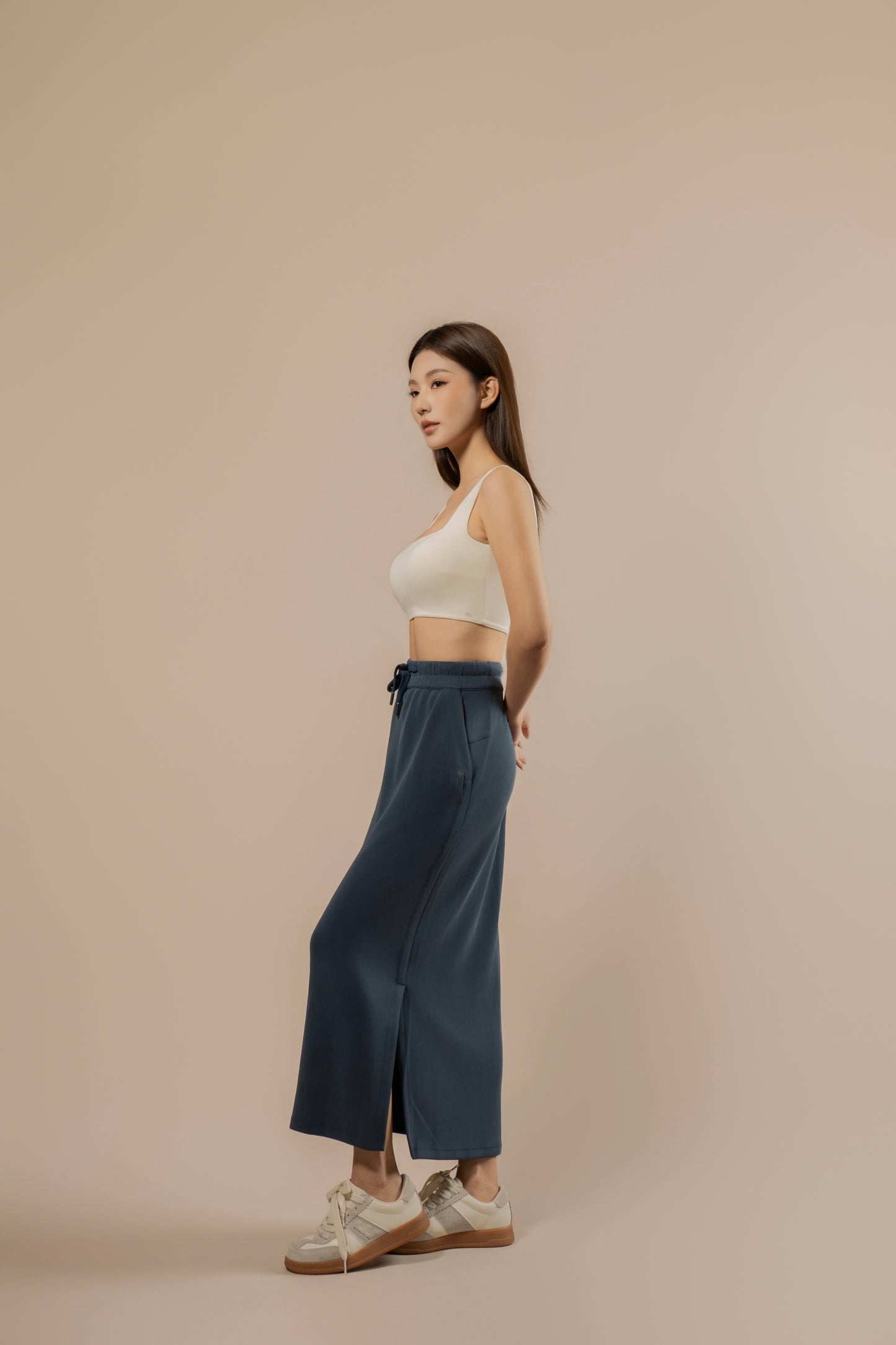 DY 雲朵棉抽繩長裙