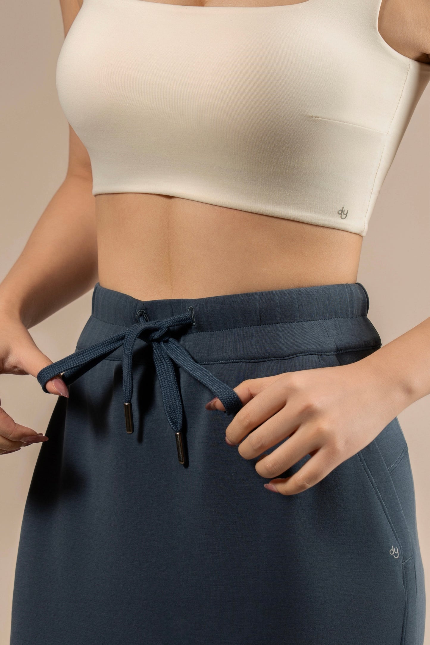 DY 雲朵棉抽繩長裙