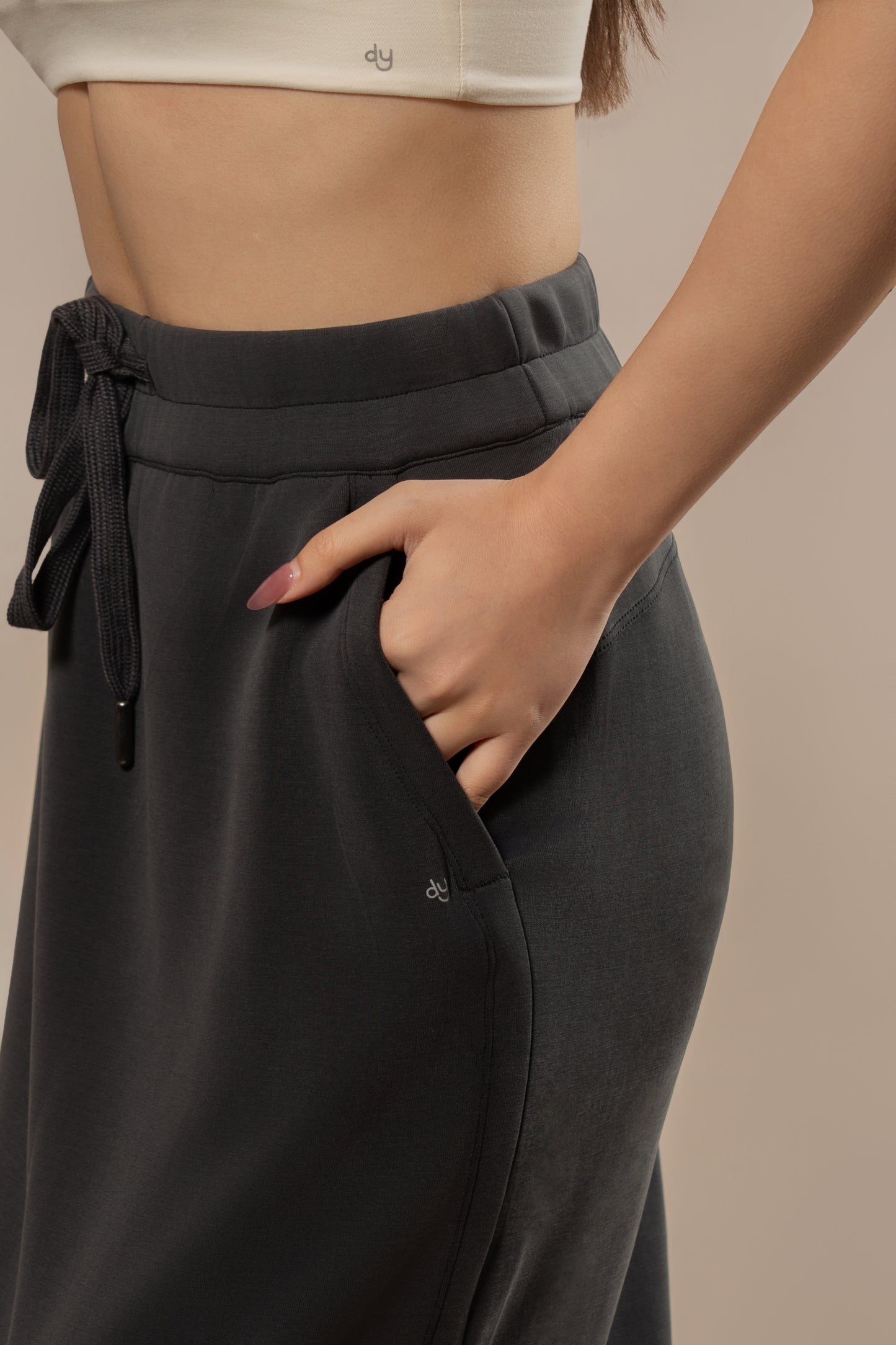 DY 雲朵棉抽繩長裙