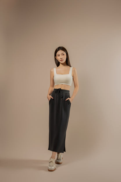 DY 雲朵棉抽繩長裙