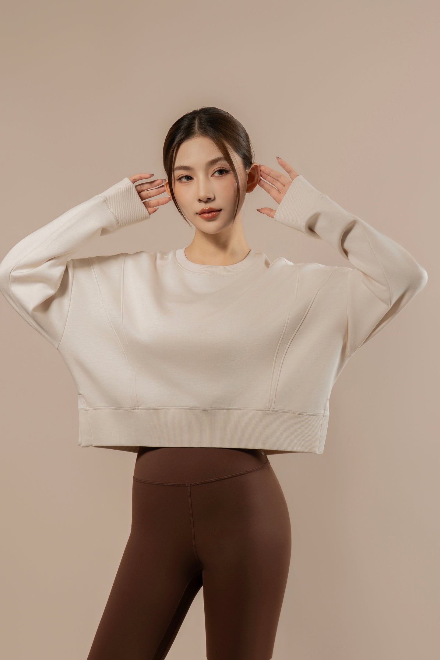 DY 雲朵棉寬鬆短款開叉衛衣