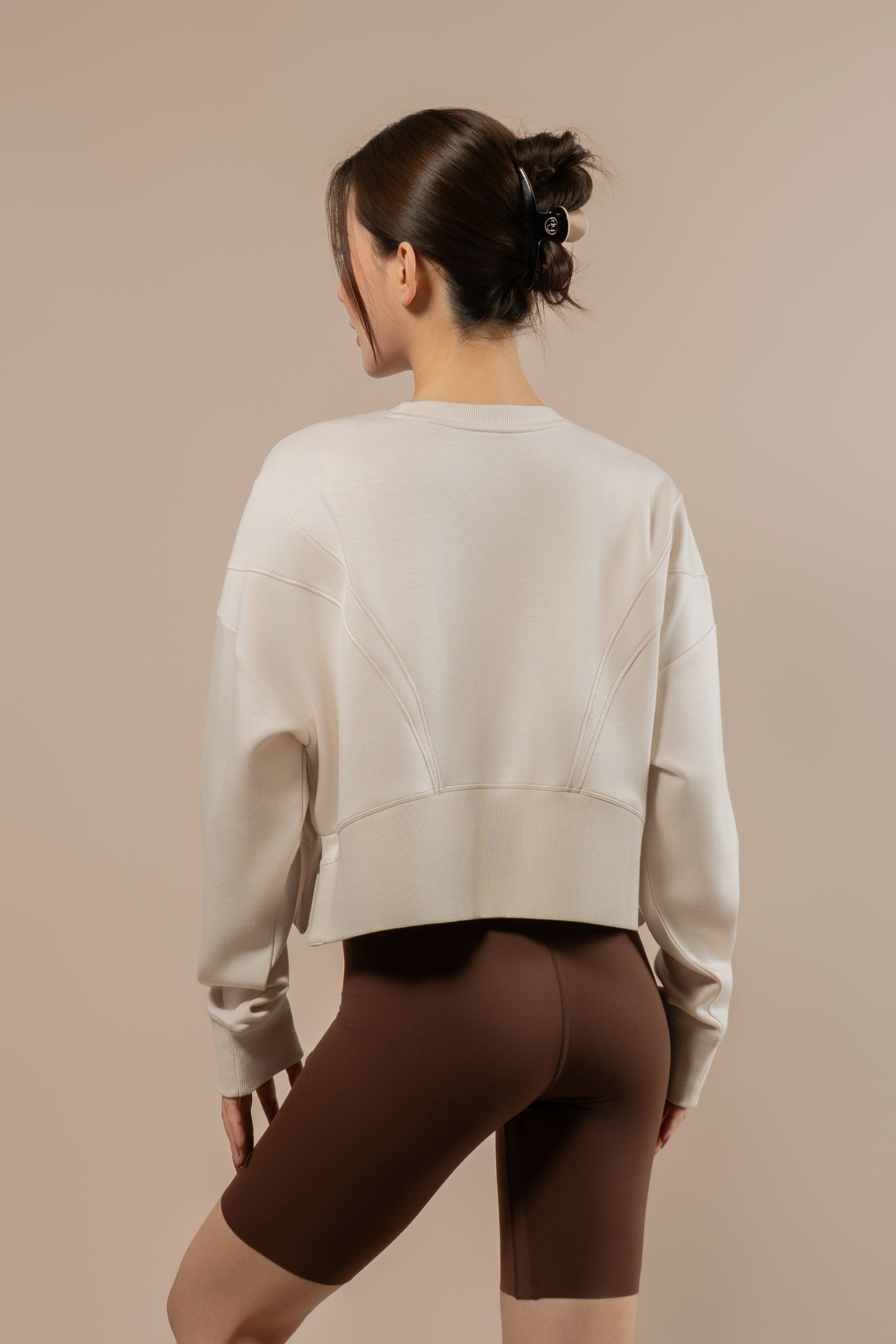 DY 雲朵棉寬鬆短款開叉衛衣