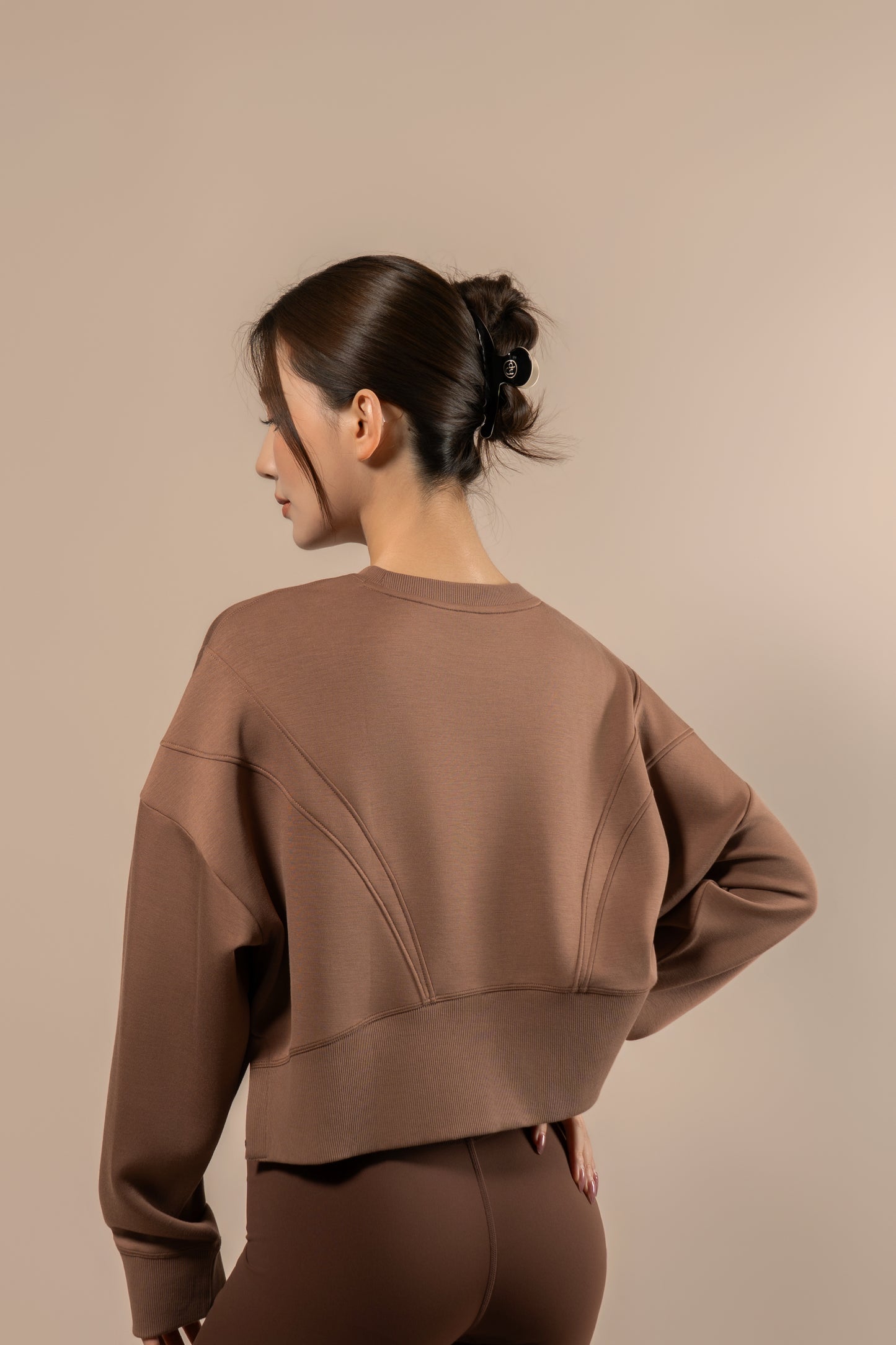 DY 雲朵棉寬鬆短款開叉衛衣