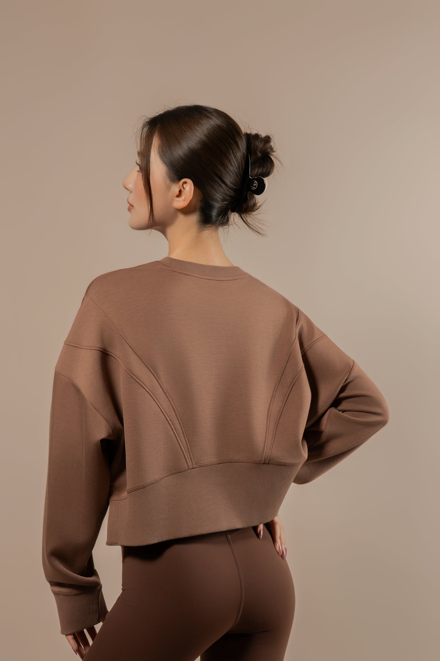 DY 雲朵棉寬鬆短款開叉衛衣