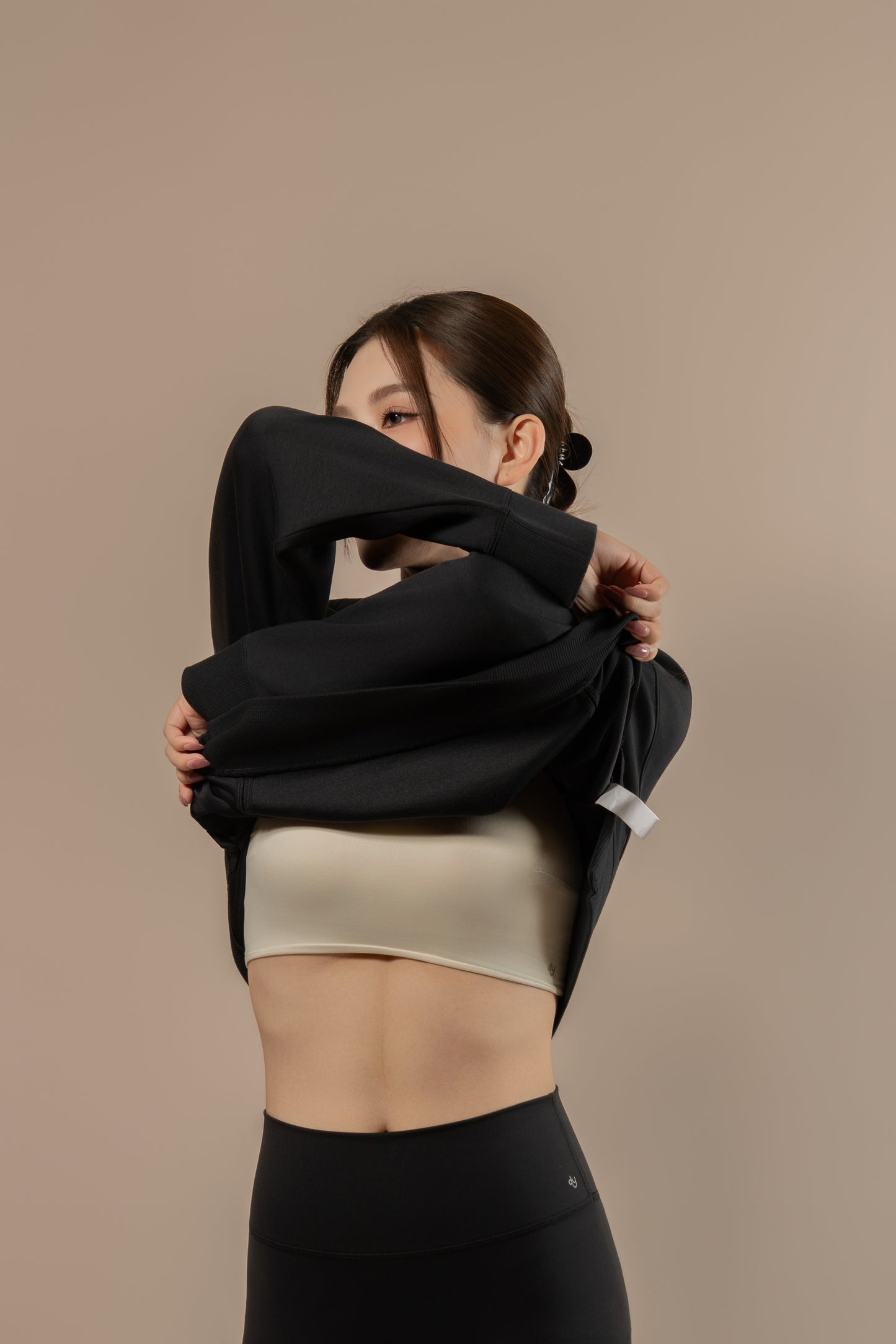 DY 雲朵棉寬鬆短款開叉衛衣