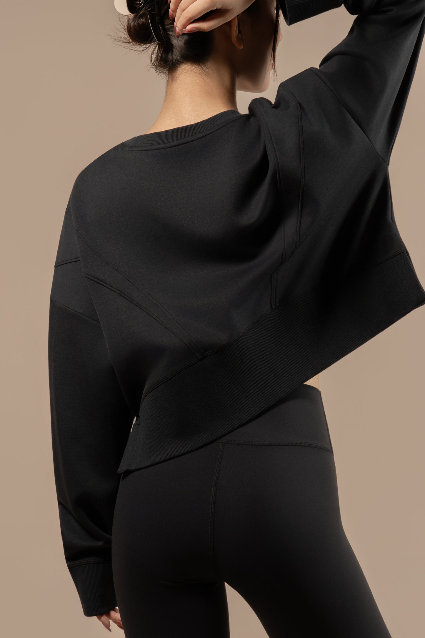 DY 雲朵棉寬鬆短款開叉衛衣