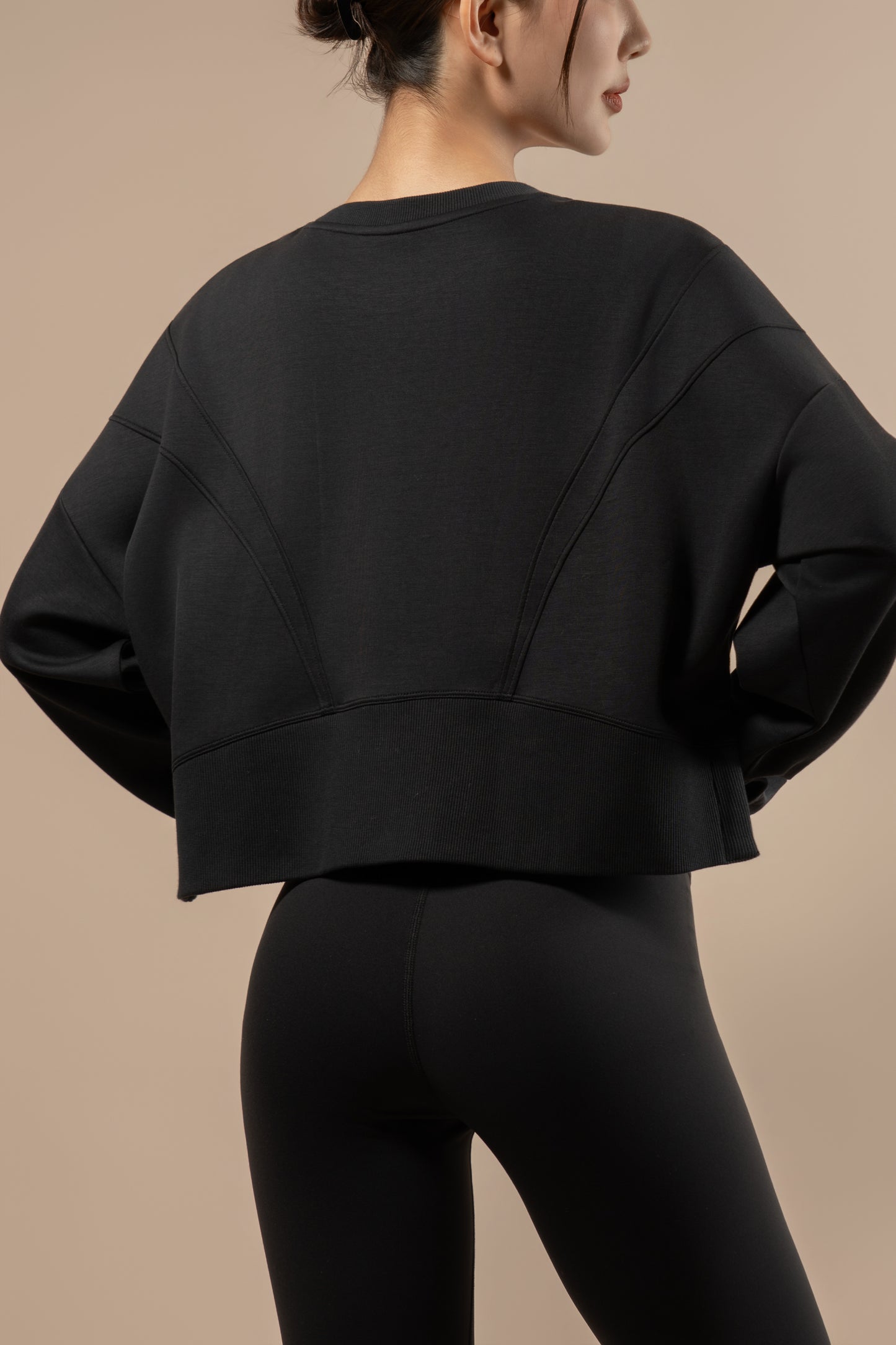 DY 雲朵棉寬鬆短款開叉衛衣