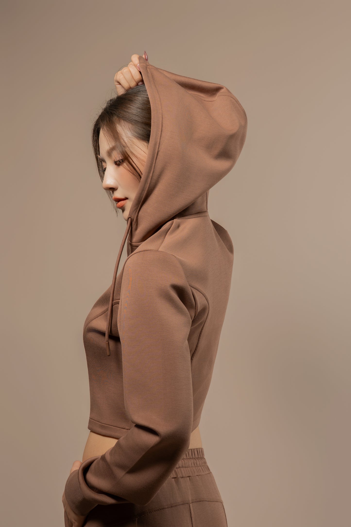 DY 雲朵棉連帽修腰外套