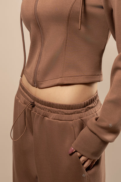 DY 雲朵棉連帽修腰外套