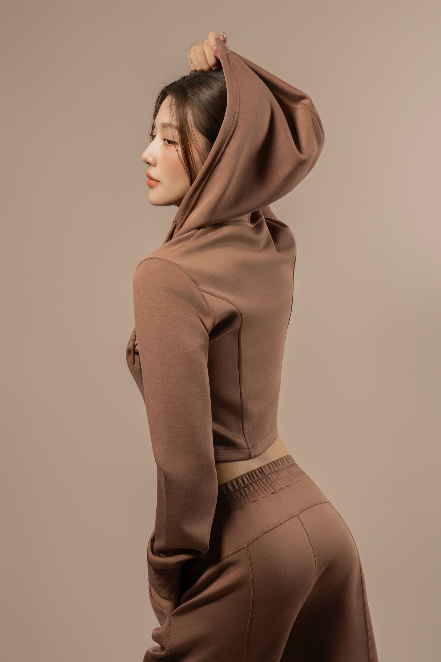 DY 雲朵棉連帽修腰外套