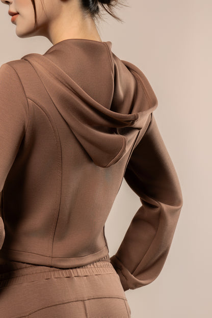 DY 雲朵棉連帽修腰外套