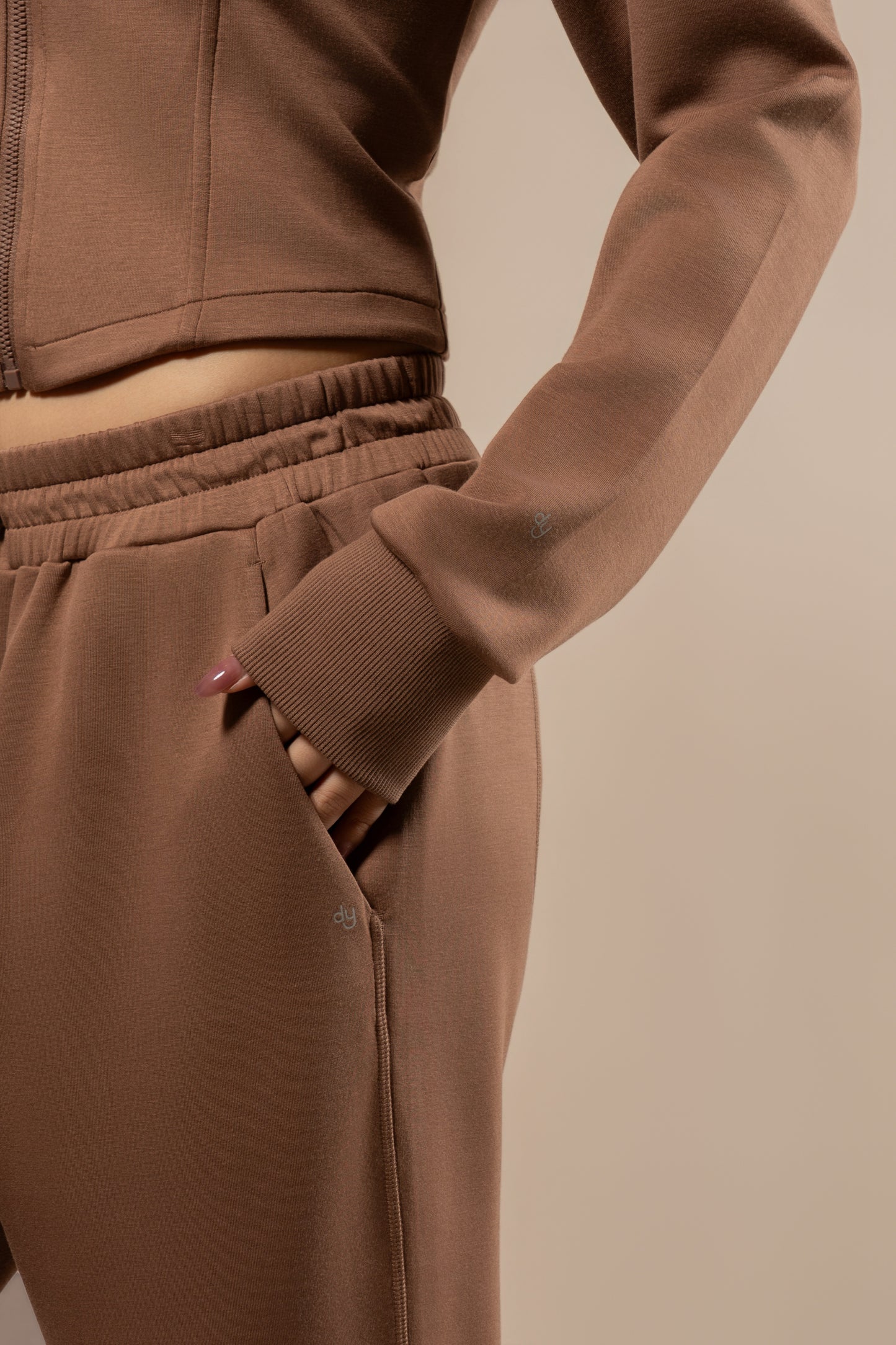 DY 雲朵棉直筒鬆緊腰長褲