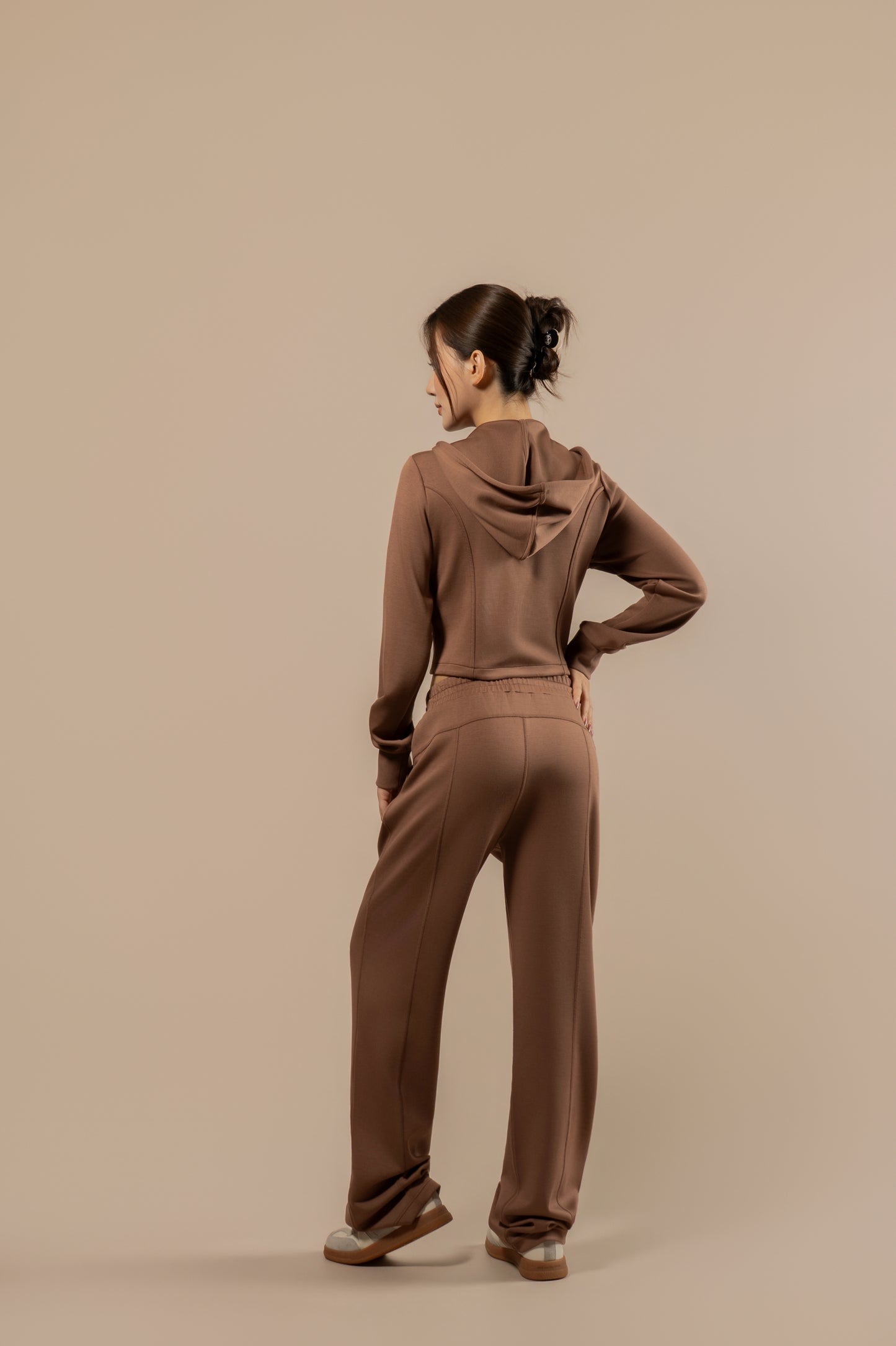 DY 雲朵棉連帽修腰外套