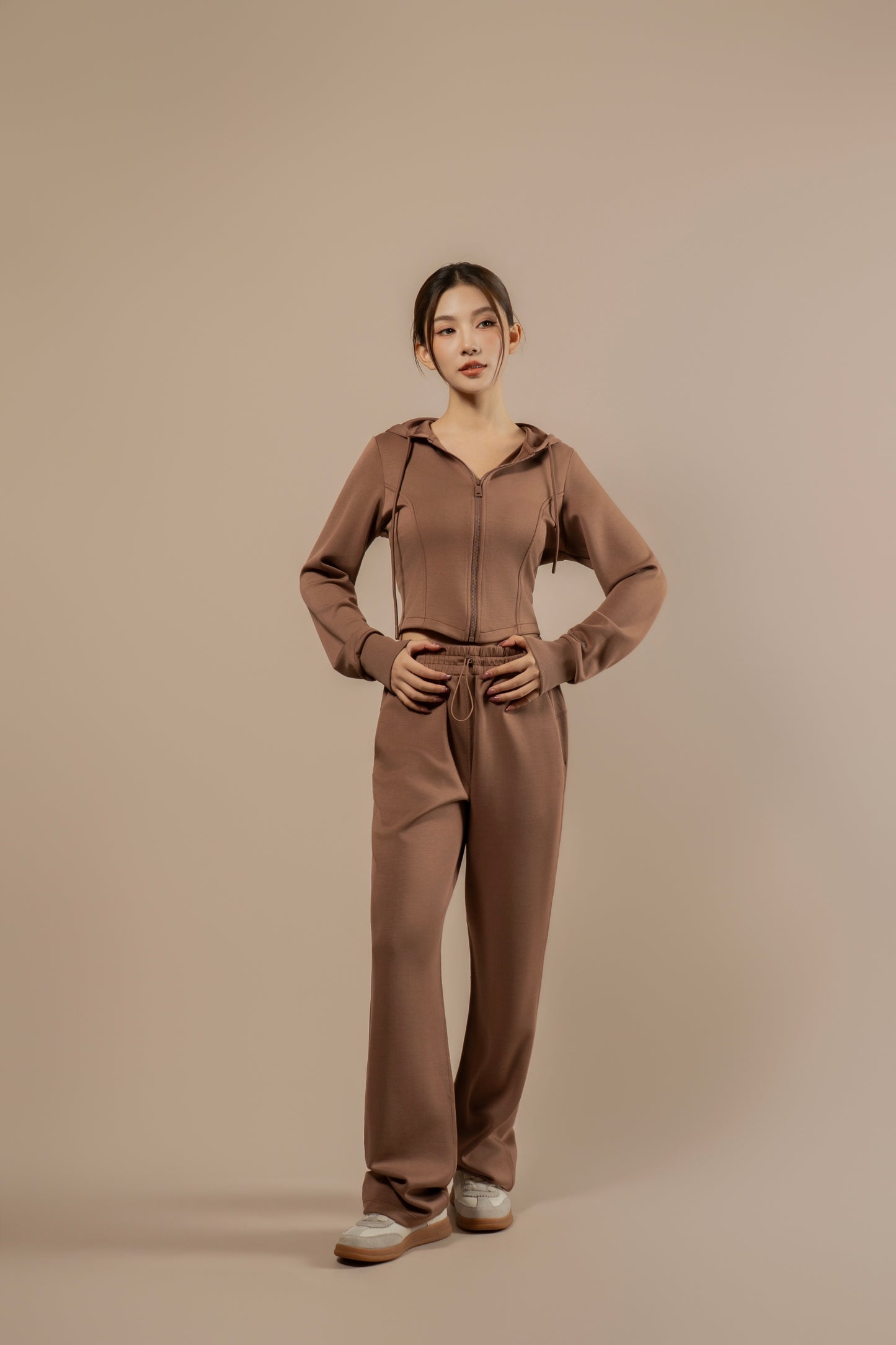 DY 雲朵棉連帽修腰外套