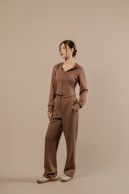 DY 雲朵棉連帽修腰外套