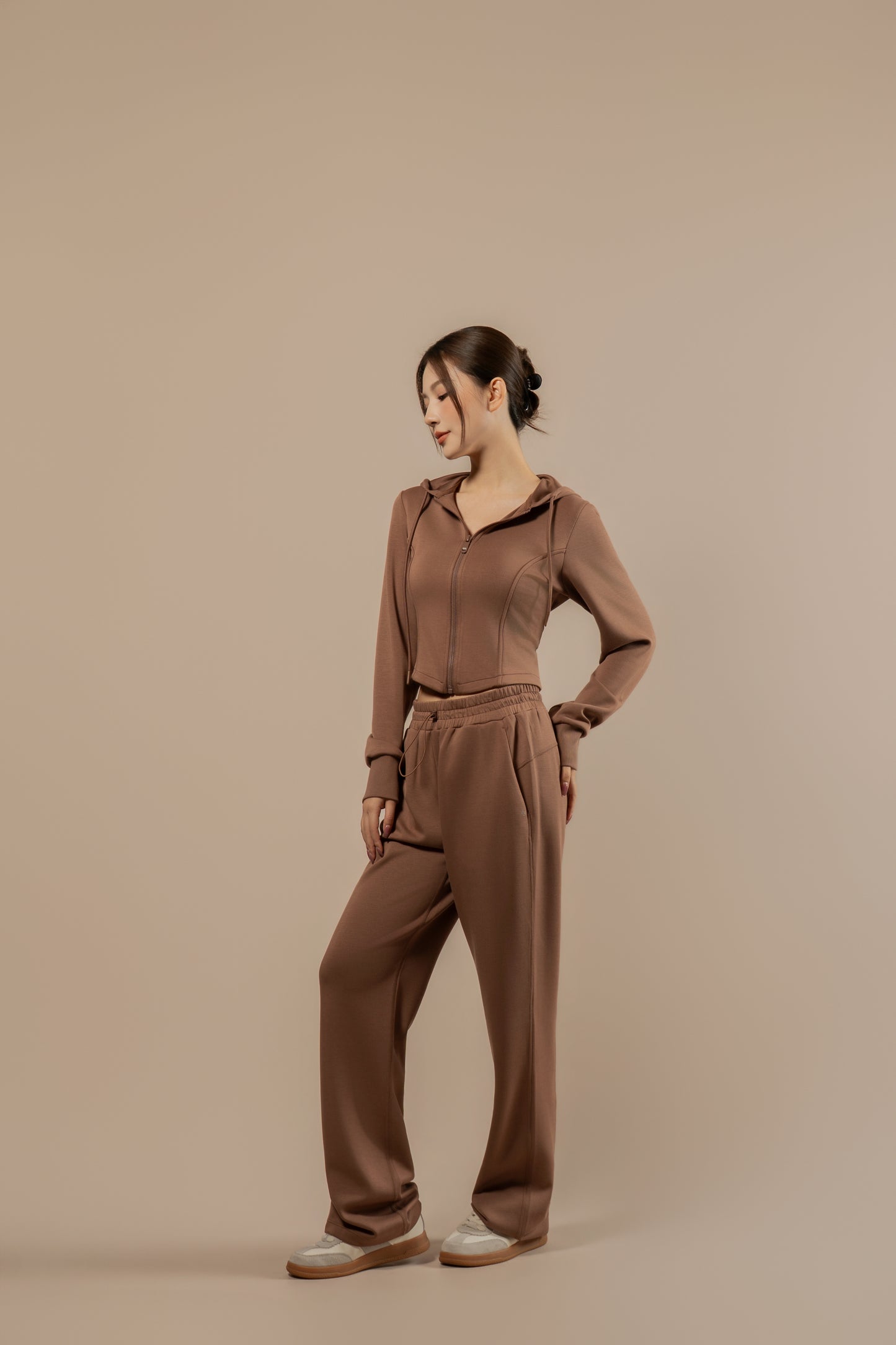 DY 雲朵棉連帽修腰外套