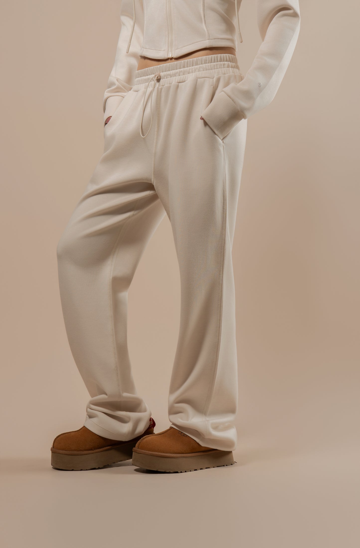 DY 雲朵棉直筒鬆緊腰長褲