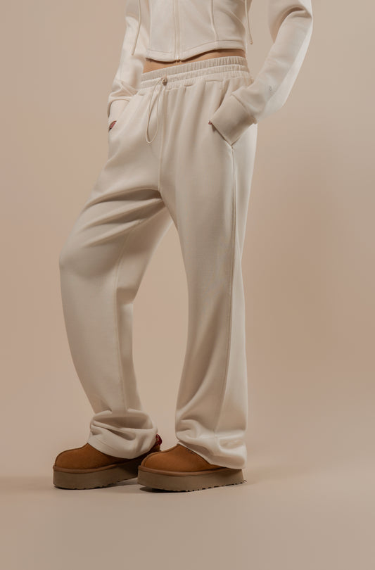 DY 雲朵棉直筒鬆緊腰長褲