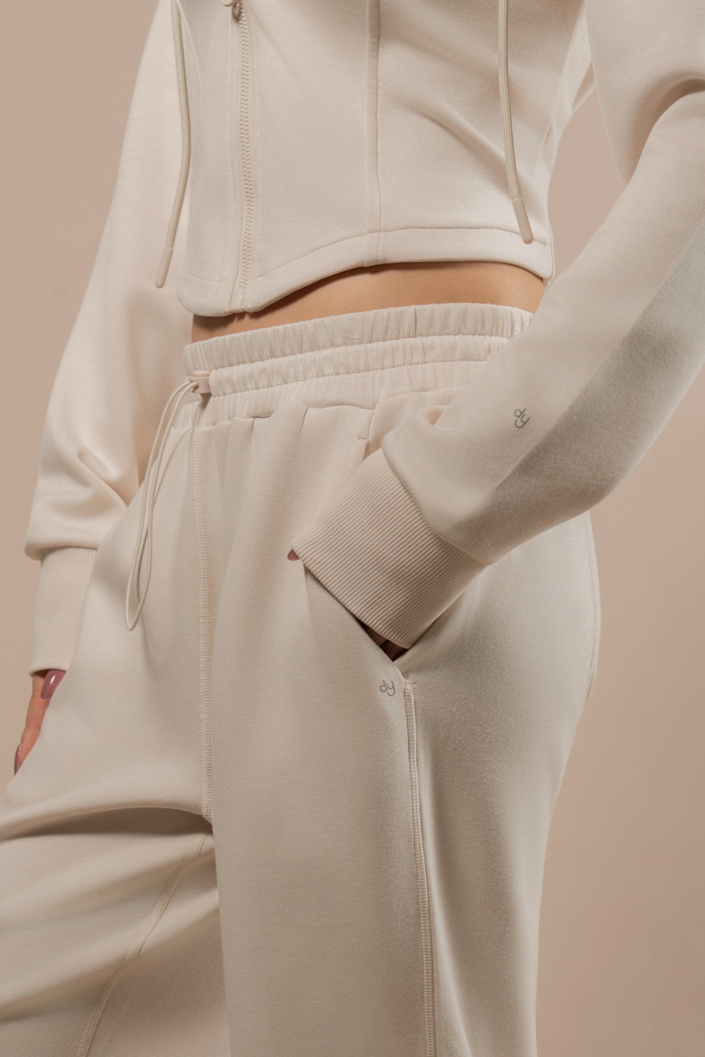 DY 雲朵棉直筒鬆緊腰長褲