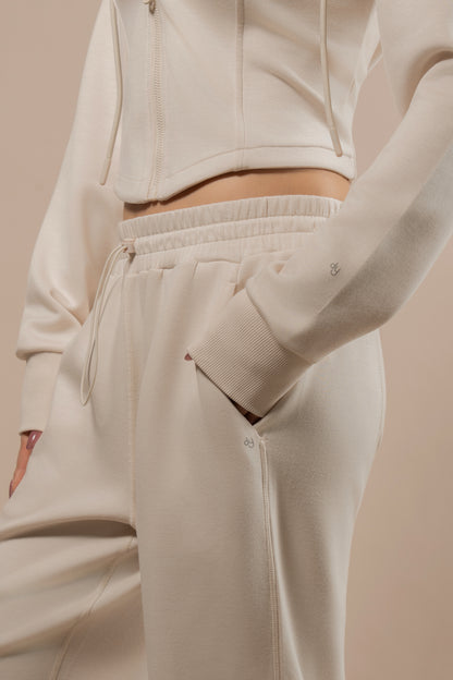 DY 雲朵棉直筒鬆緊腰長褲