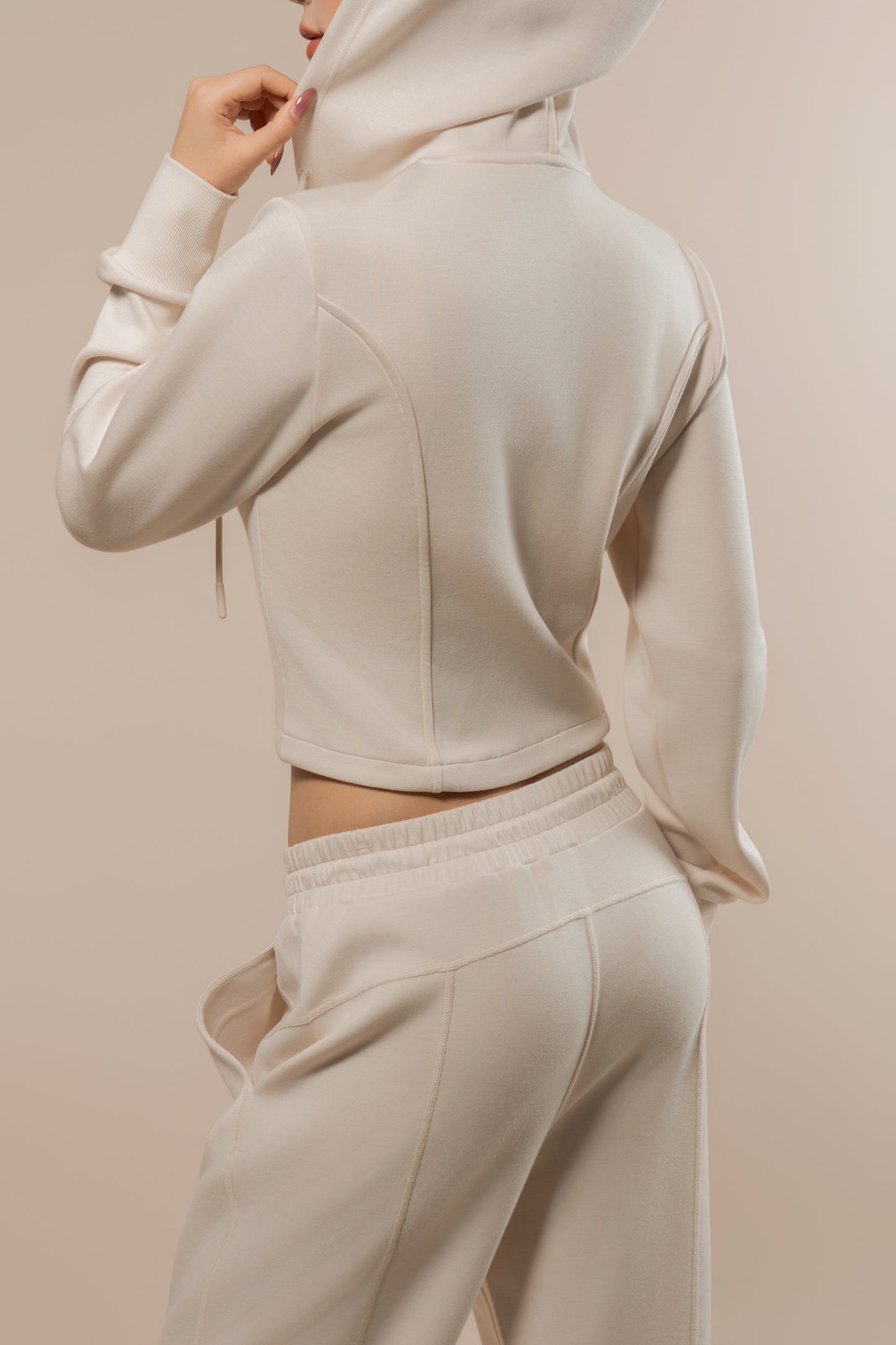 DY 雲朵棉連帽修腰外套