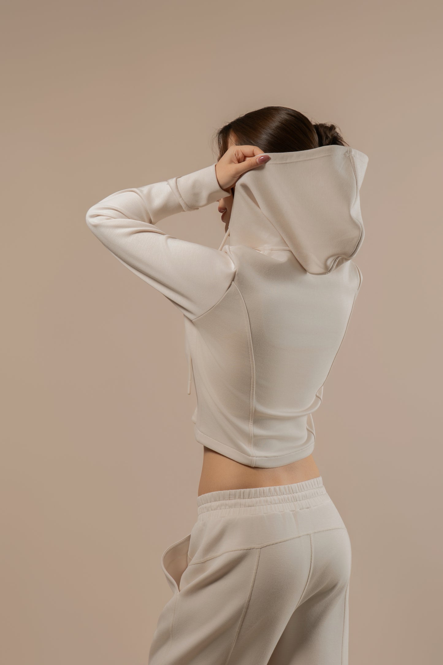 DY 雲朵棉連帽修腰外套