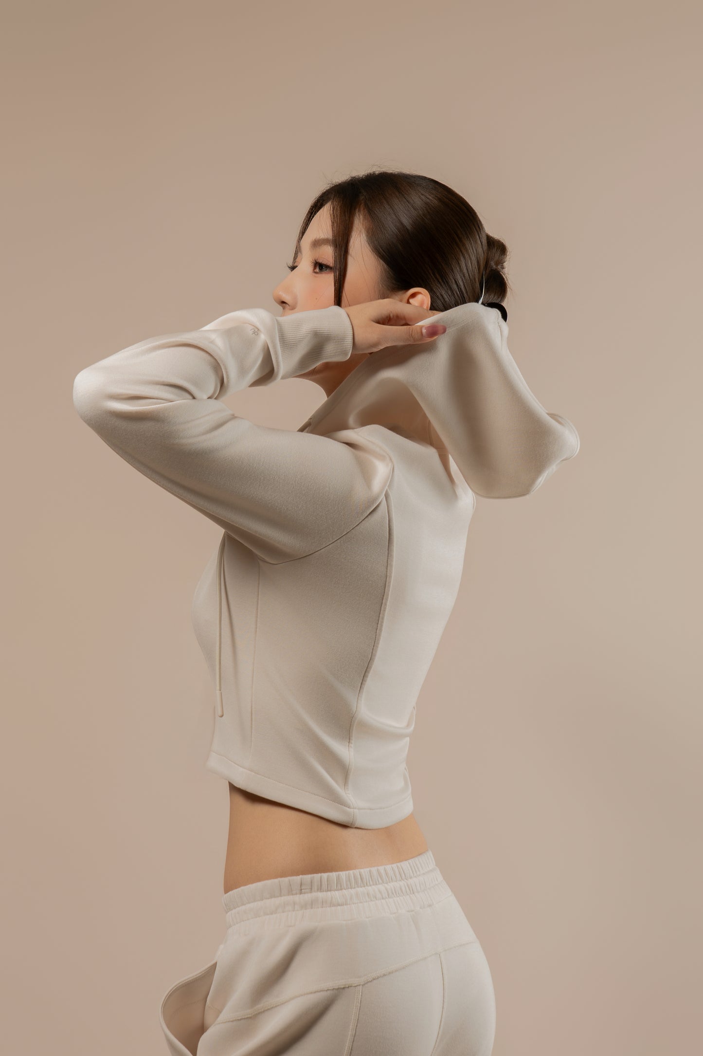 DY 雲朵棉連帽修腰外套