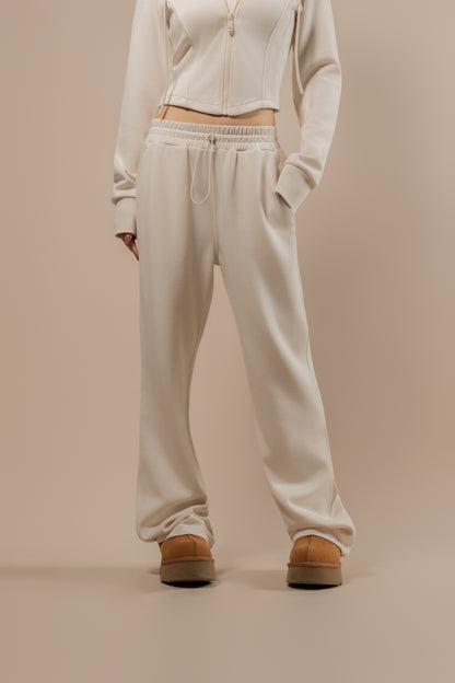 DY 雲朵棉直筒鬆緊腰長褲