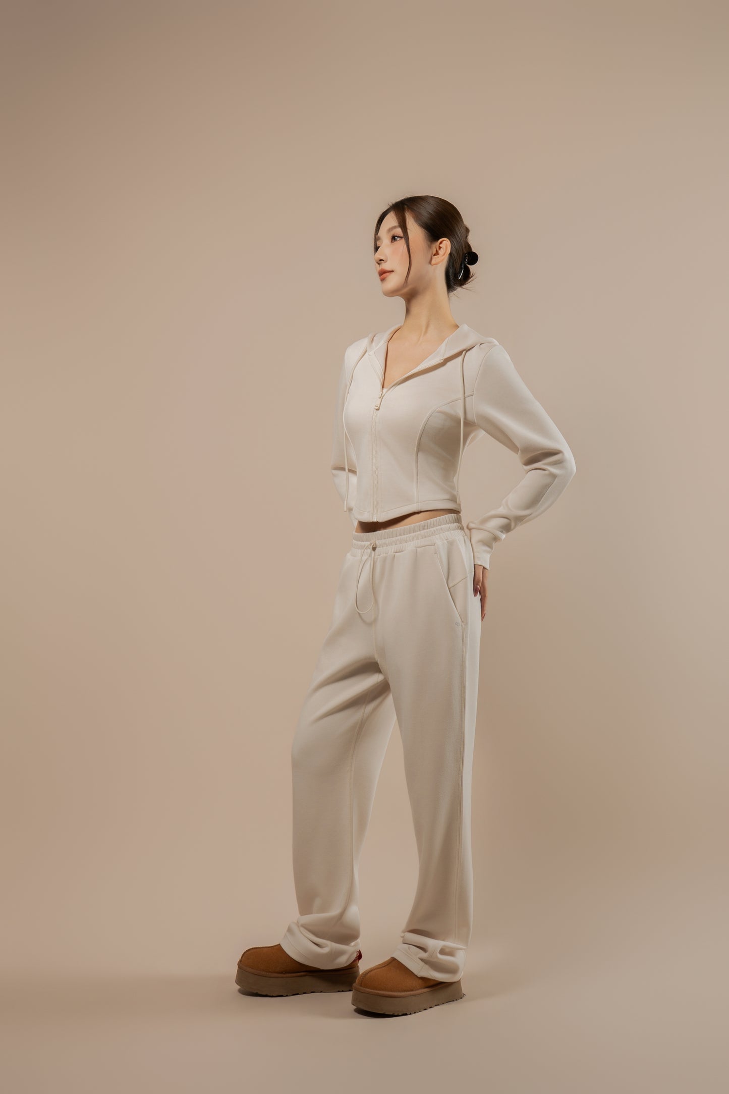 DY 雲朵棉連帽修腰外套