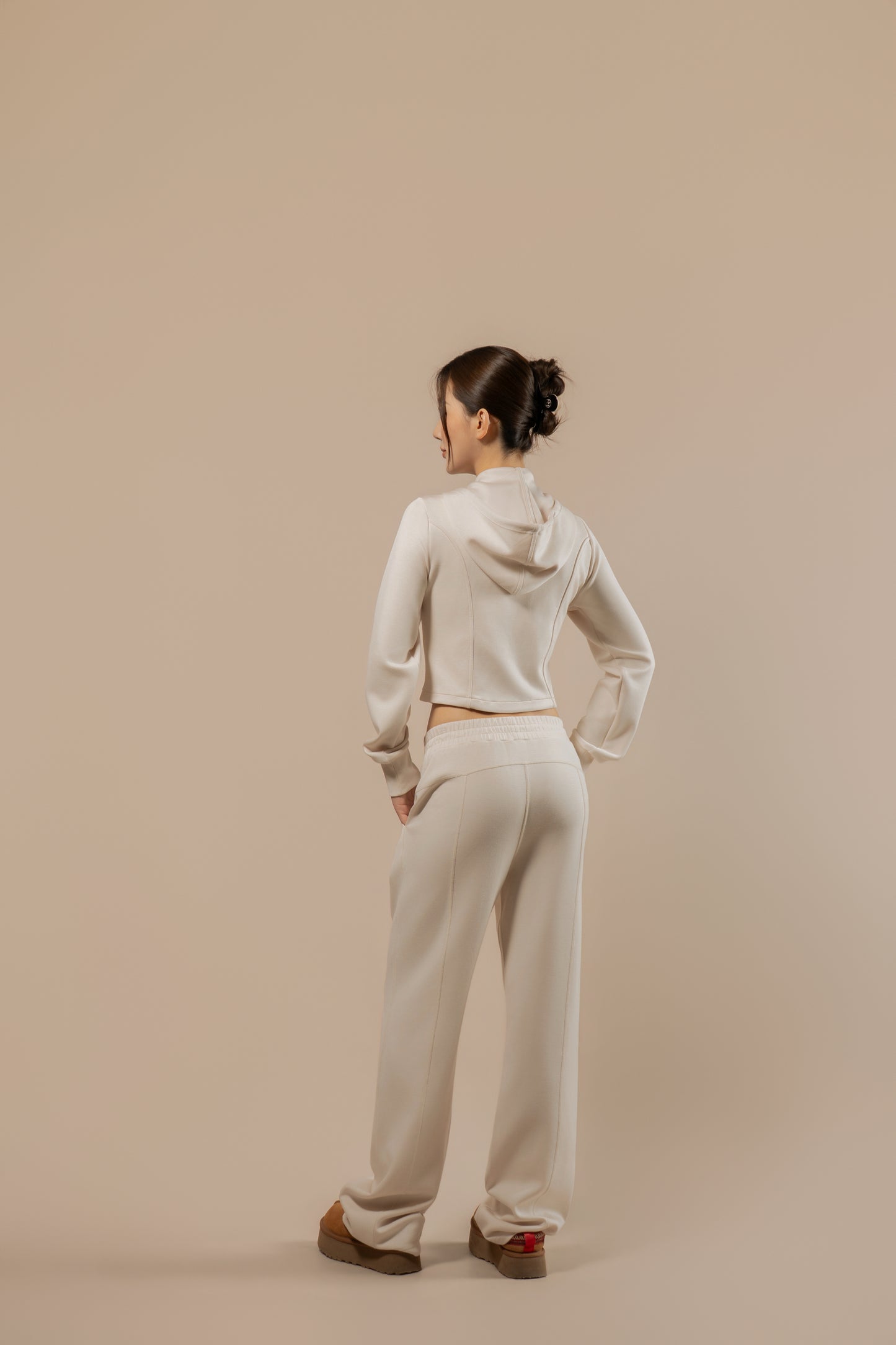 DY 雲朵棉連帽修腰外套