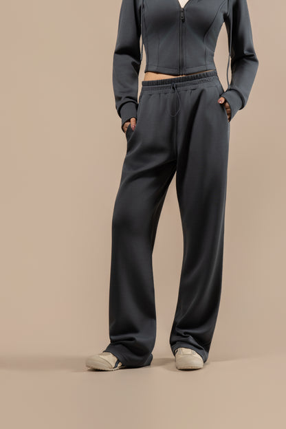 DY 雲朵棉直筒鬆緊腰長褲