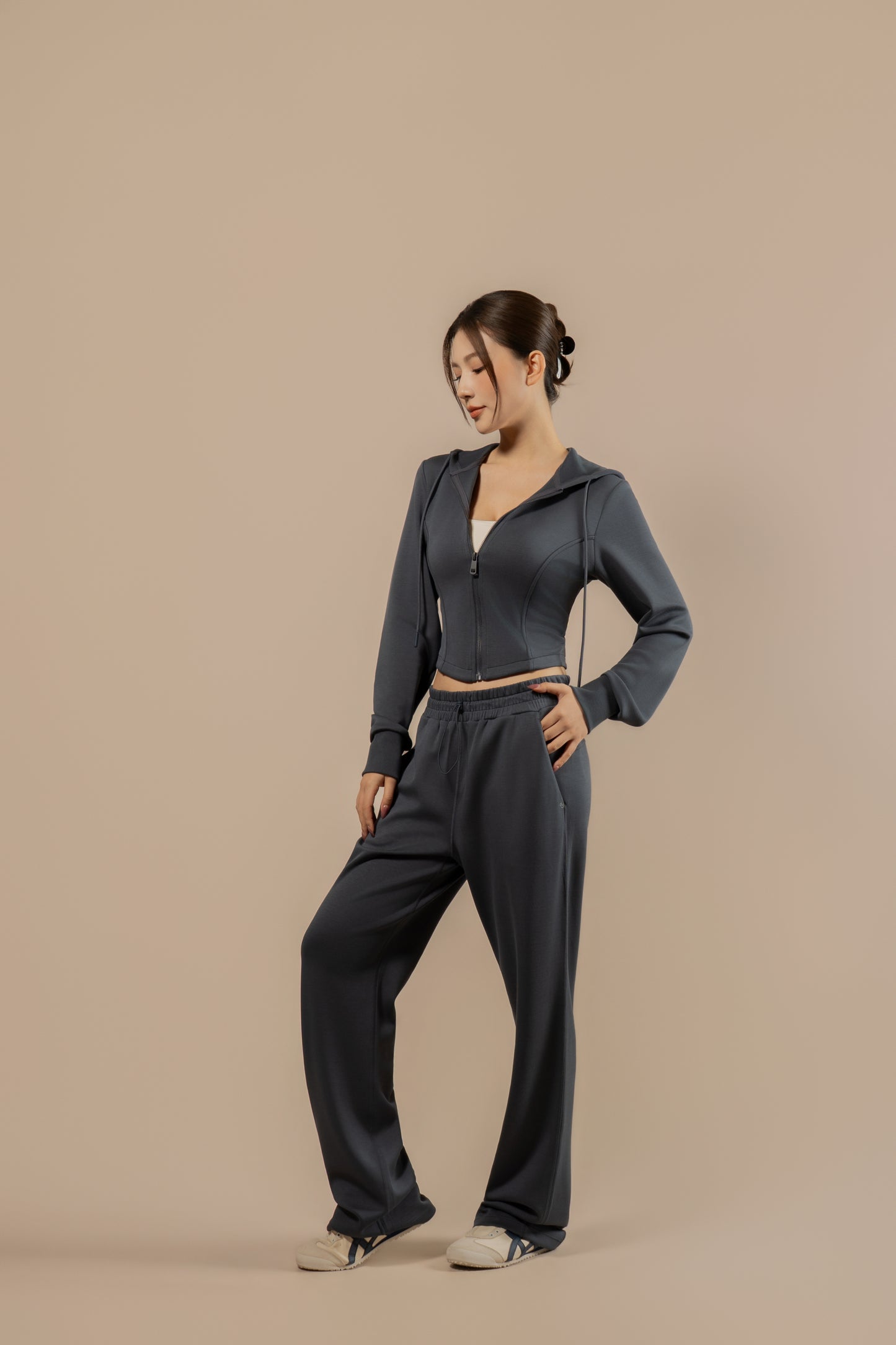 DY 雲朵棉直筒鬆緊腰長褲