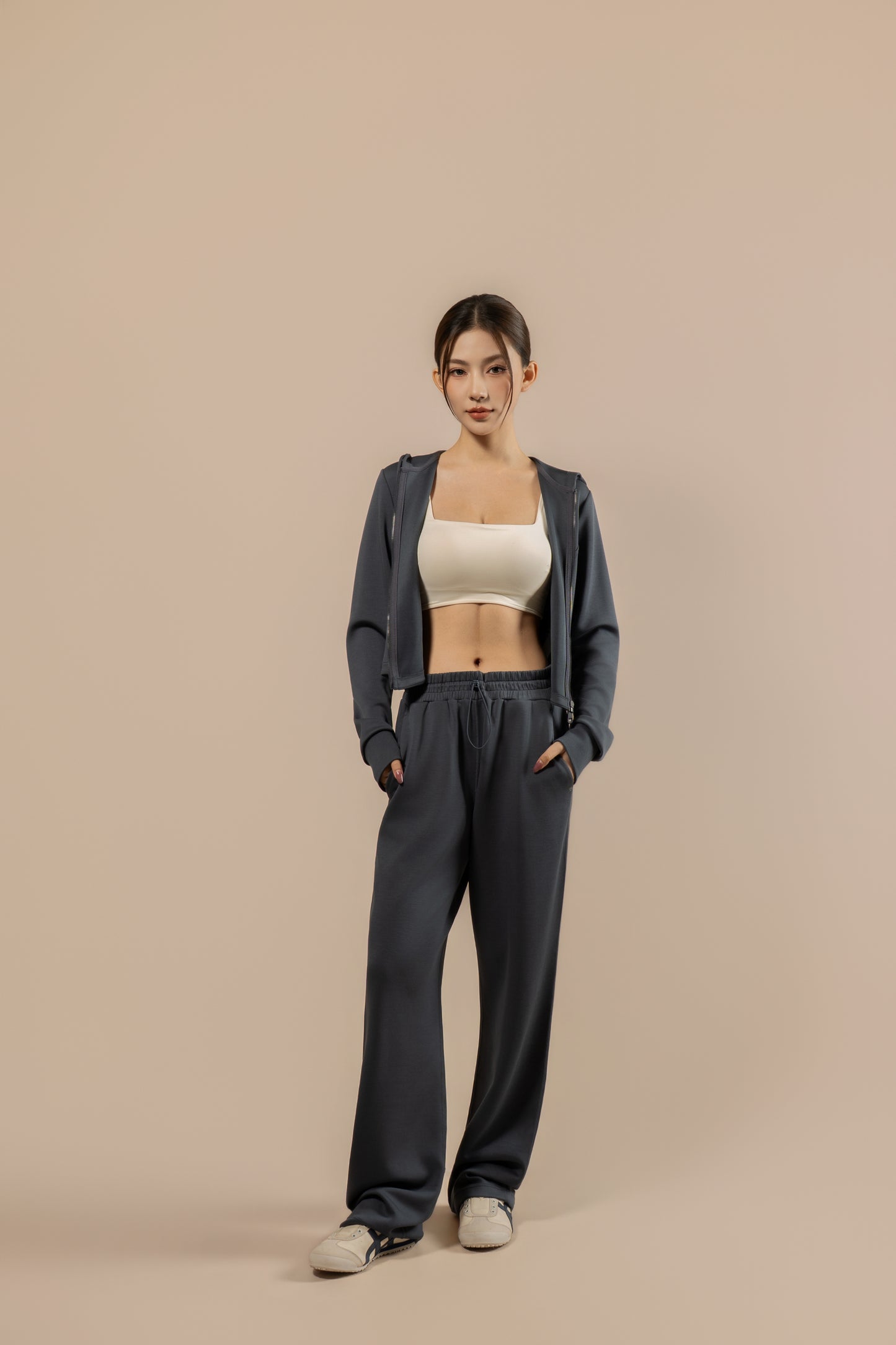 DY 雲朵棉連帽修腰外套