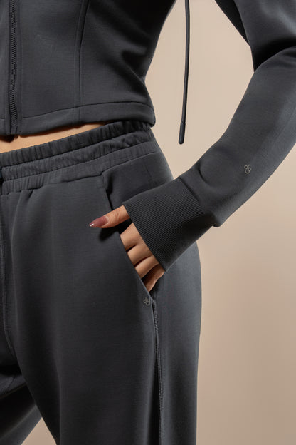 DY 雲朵棉直筒鬆緊腰長褲