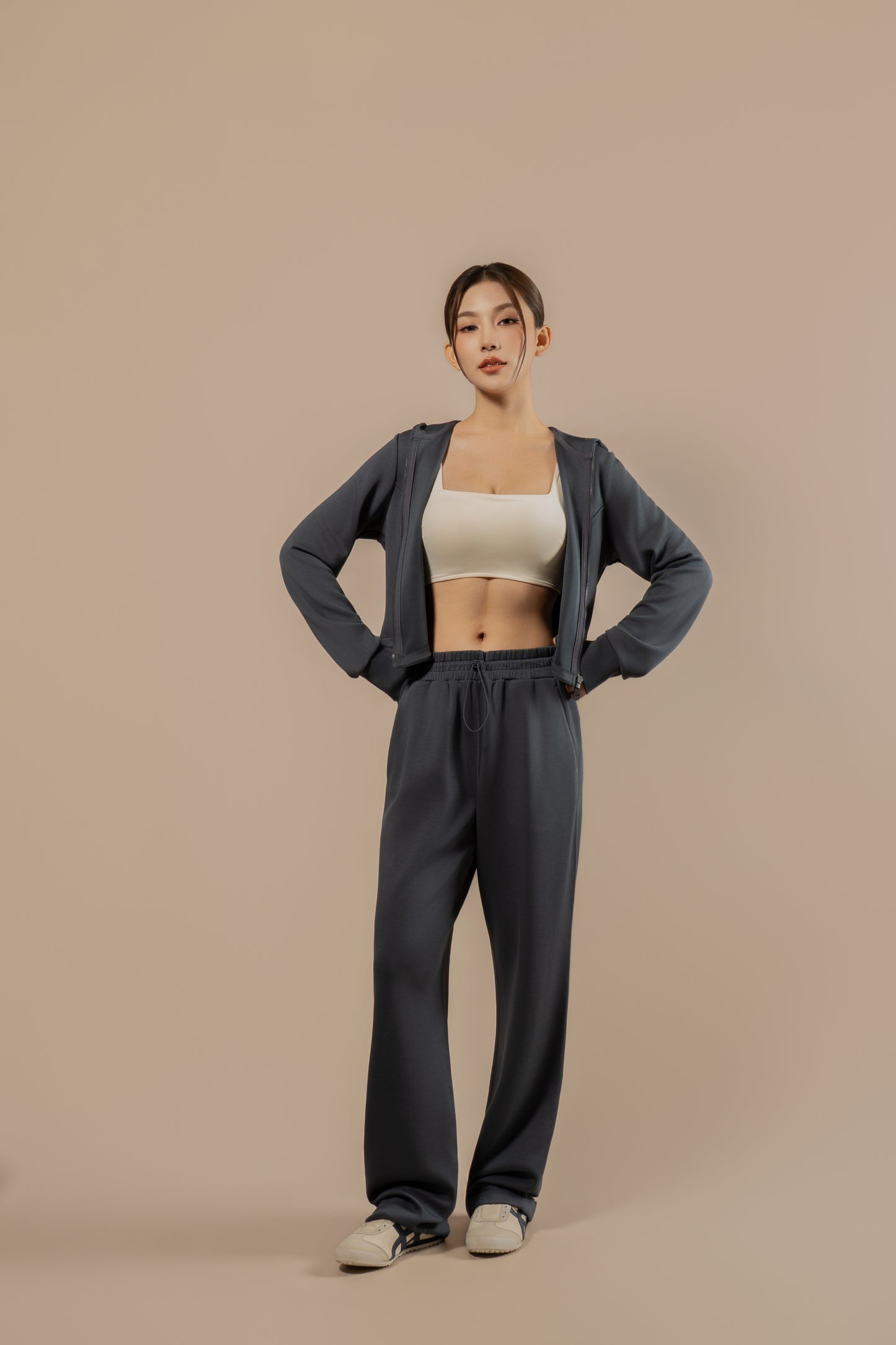 DY 雲朵棉連帽修腰外套