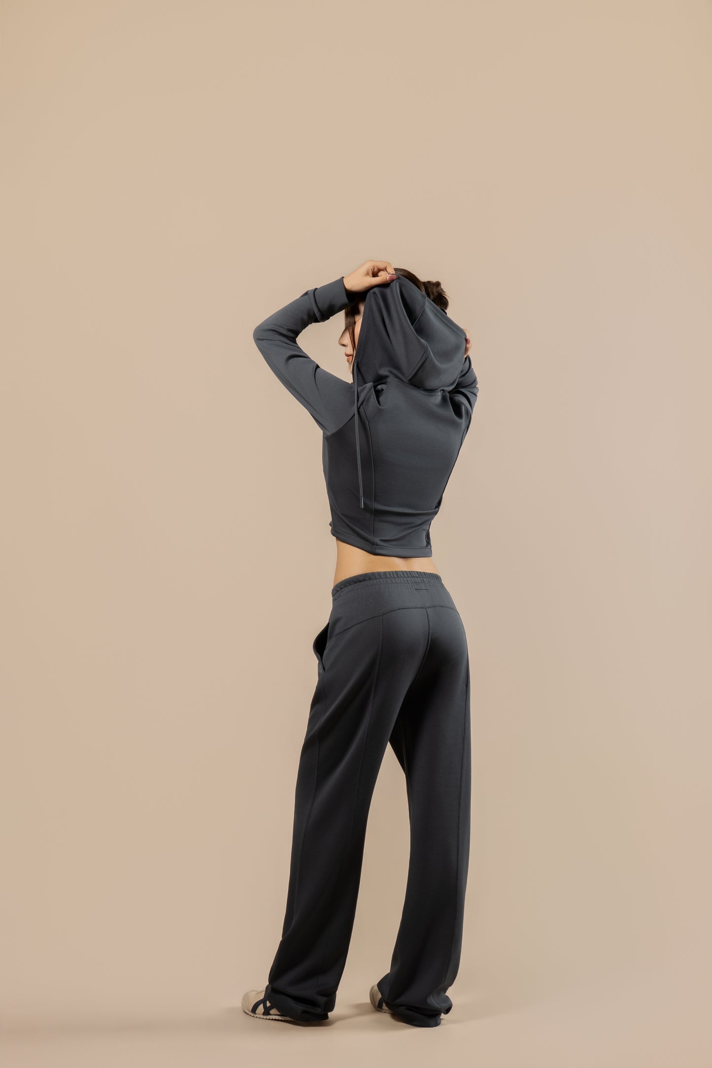 DY 雲朵棉連帽修腰外套