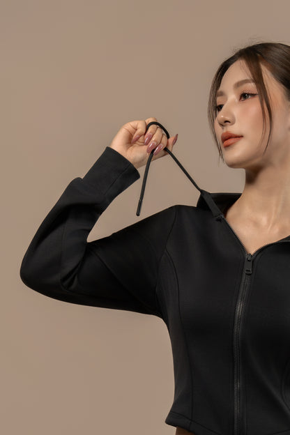 DY 雲朵棉連帽修腰外套