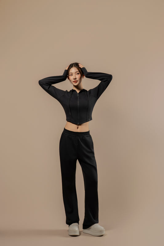 DY 雲朵棉連帽修腰外套