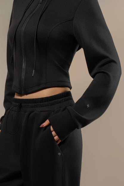 DY 雲朵棉連帽修腰外套