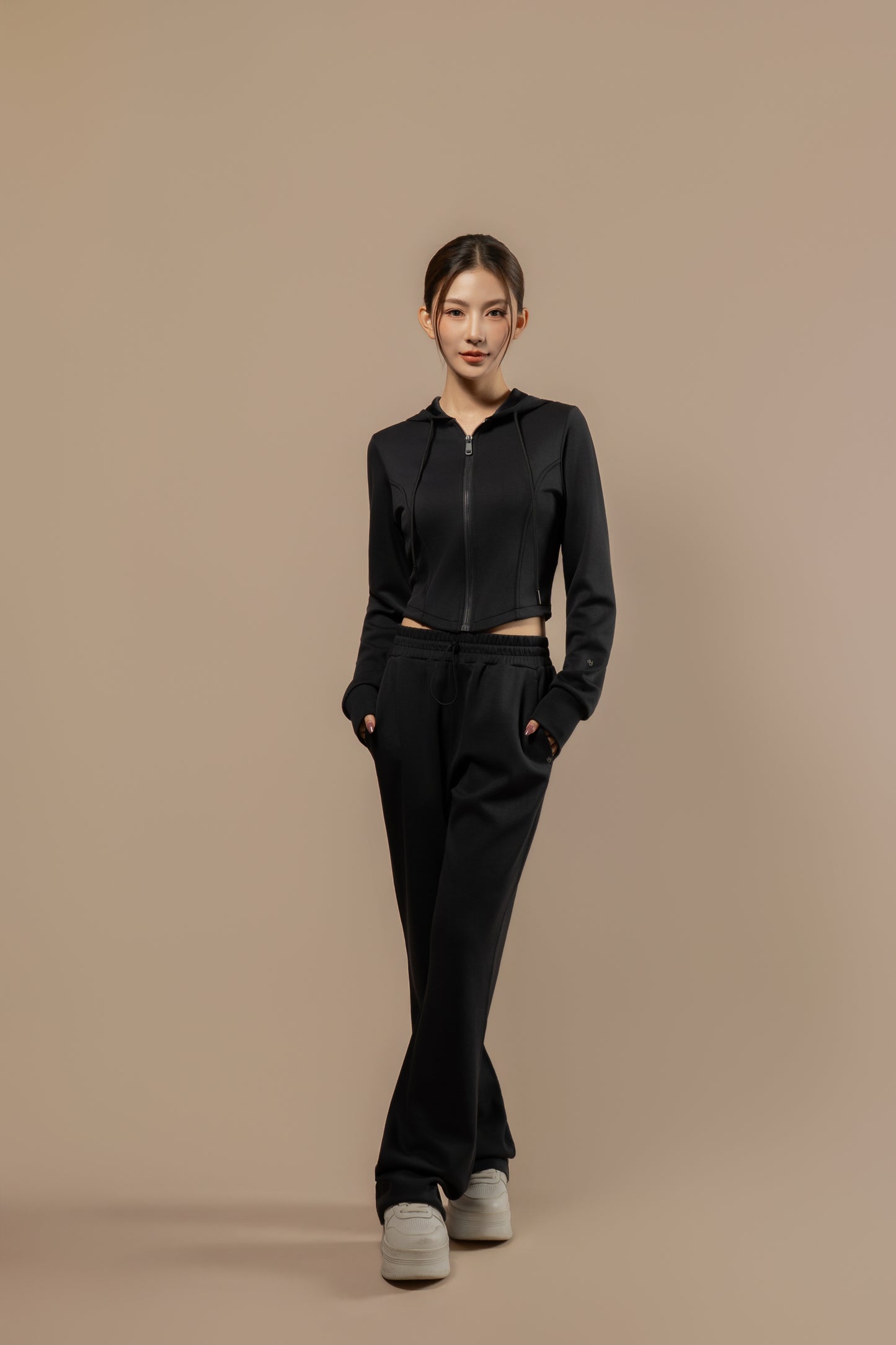 DY 雲朵棉連帽修腰外套