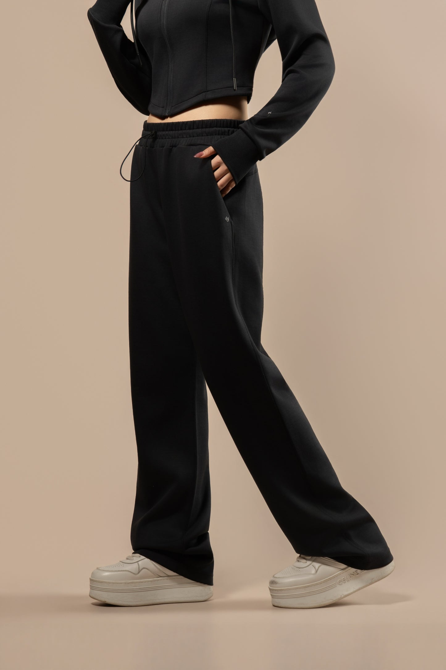 DY 雲朵棉直筒鬆緊腰長褲